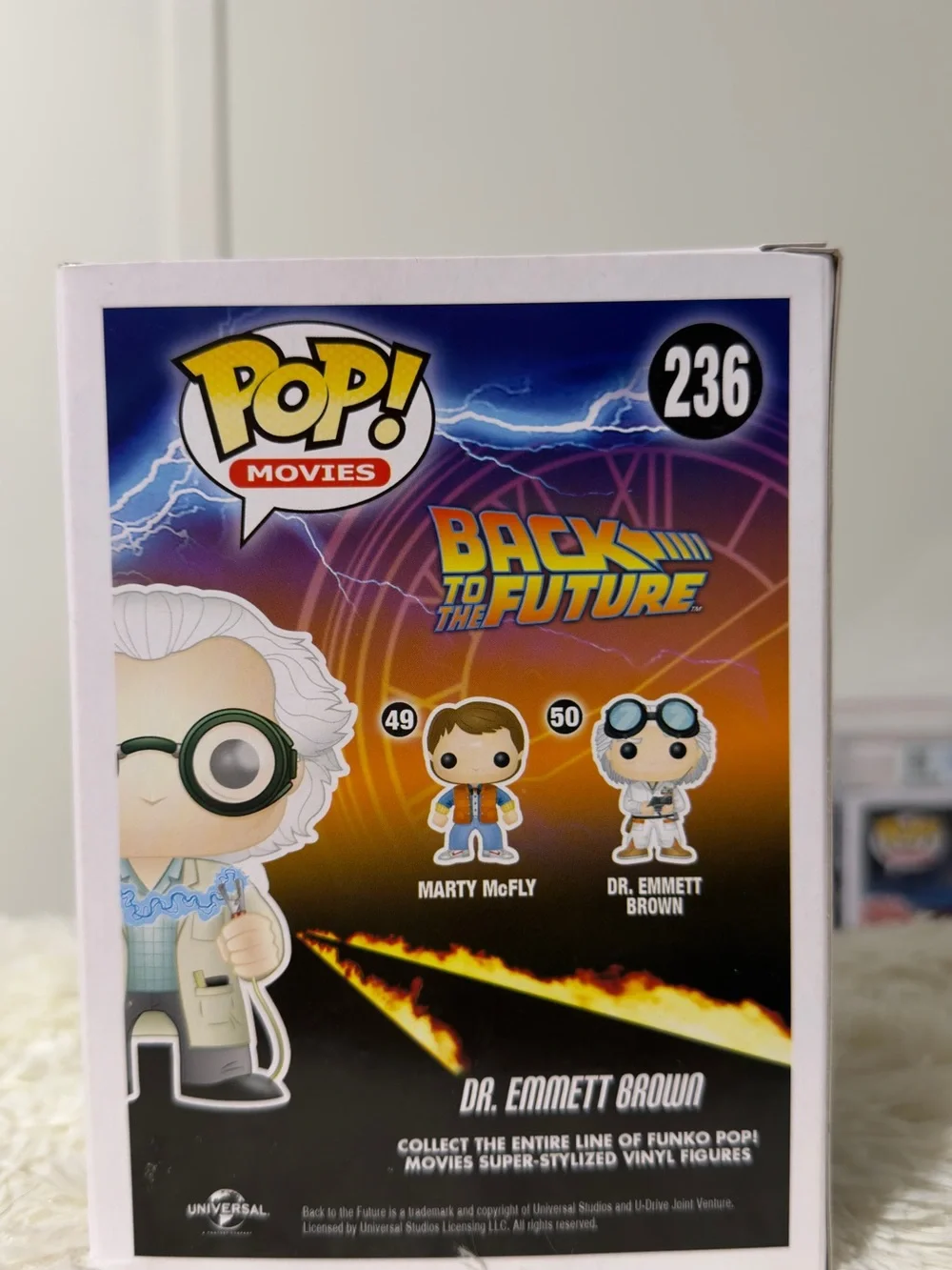 Funko Pop! Back to the Future Dr. Emmett Brown - White, Green, Blue, Beige